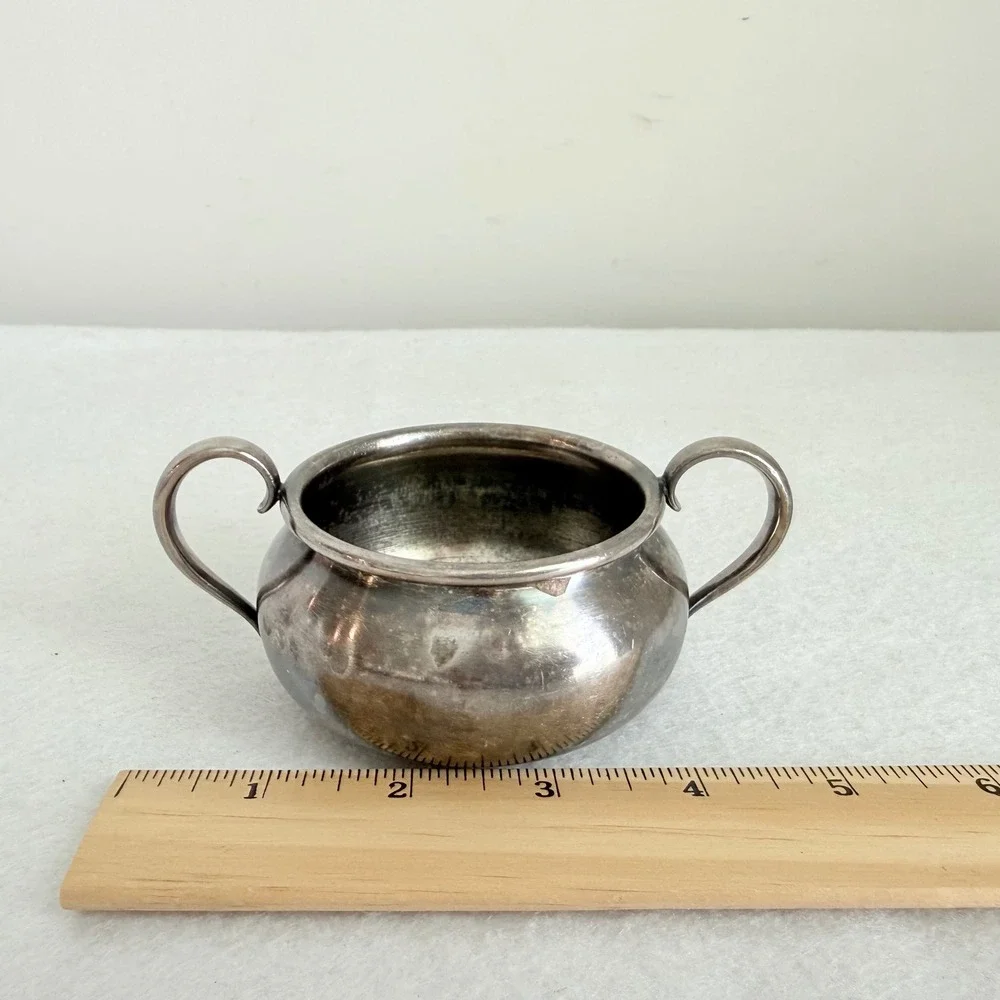 Antique Forbes Silver Co 1024 Silverplate Bowl Double Handle Early 1900s